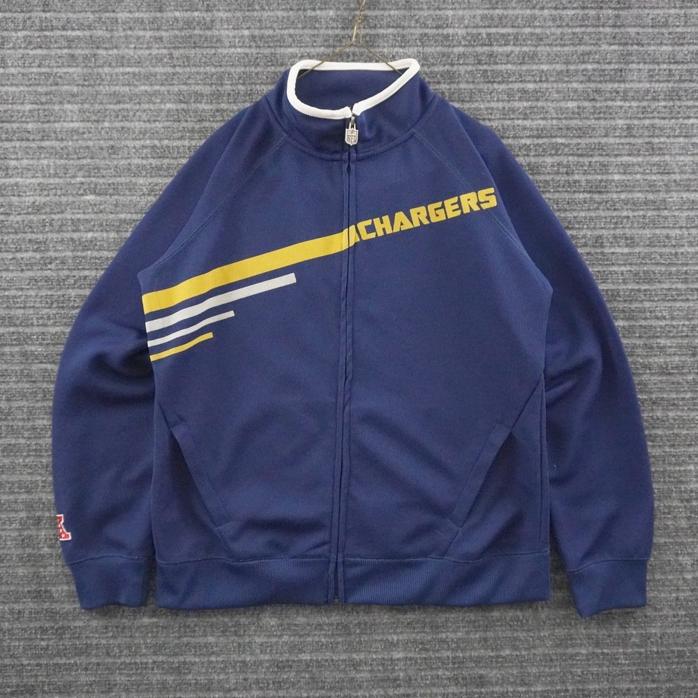 Vintage NFL Pro Line San Diego Chargers Track Jacket Mens XL Navy Blue Full Zip
